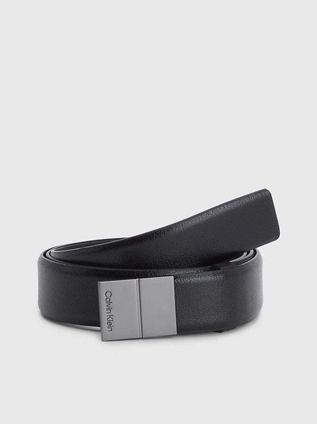 Calvin Klein USA Leather Mens Belt Black 7091425-IA